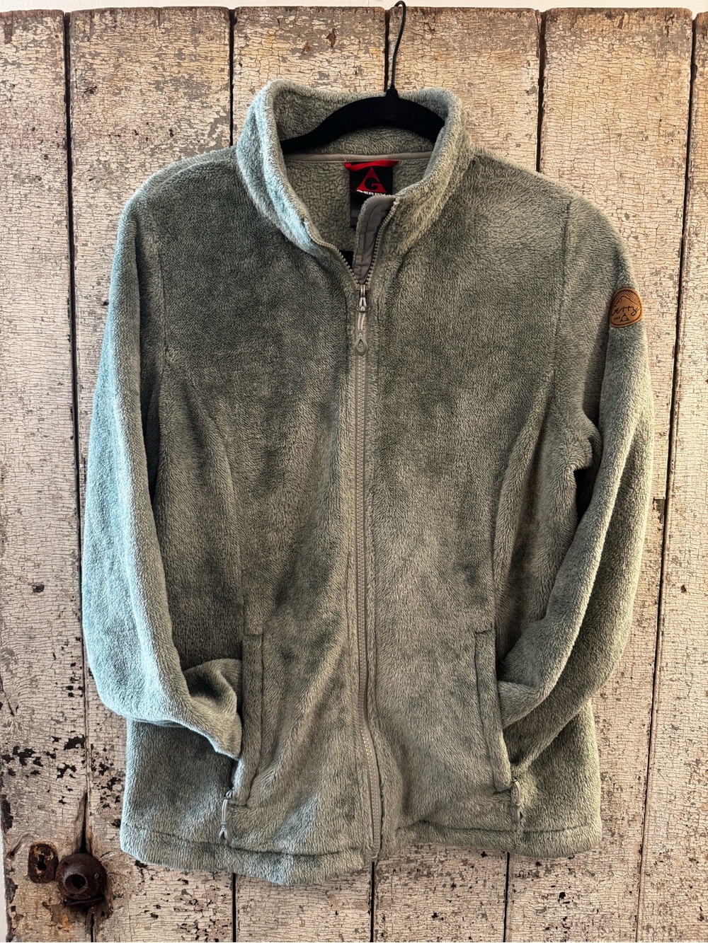 Gerry Women’s Medium Sage Green Fleece Full Zip Jacket Outdoor Hiking
